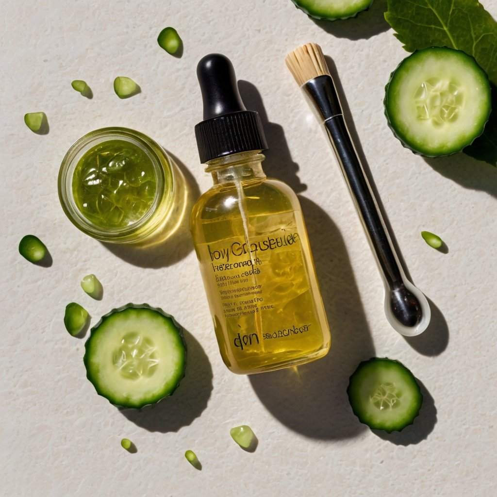 Our DIY vitamin C cucumber eye serum