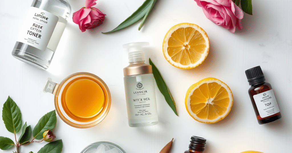 homemade toner for clear and glowing skin