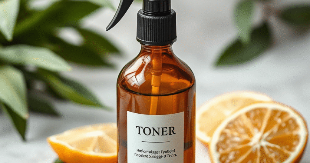 homemade toner for clear and glowing skin